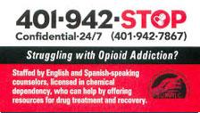 401-942-stop Struggling with opioid addiction?